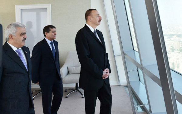 İlham Əliyev SOCAR-ın binasının açılışında - FOTOLAR