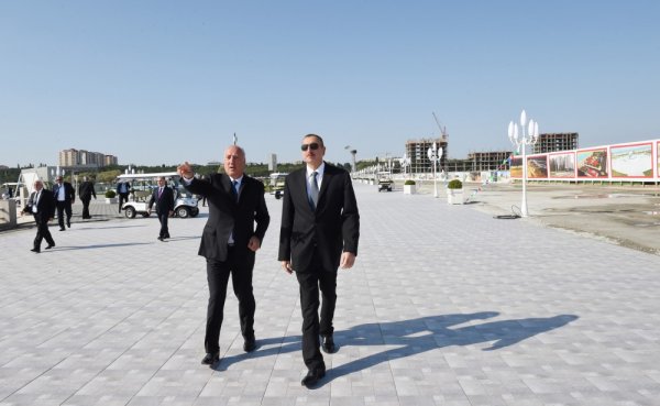 Prezident Sumqayıt Dənizkənarı Bulvarının açılışında iştirak edib - FOTO