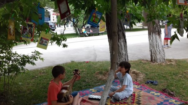 Sumqayıtda uşaqlar üçün əyləncə saatı təşkil olunub - FOTOLAR