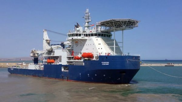 "Şahdəniz-2" üçün yeni sualtı tikinti gəmisi istismara verilib - FOTOLAR