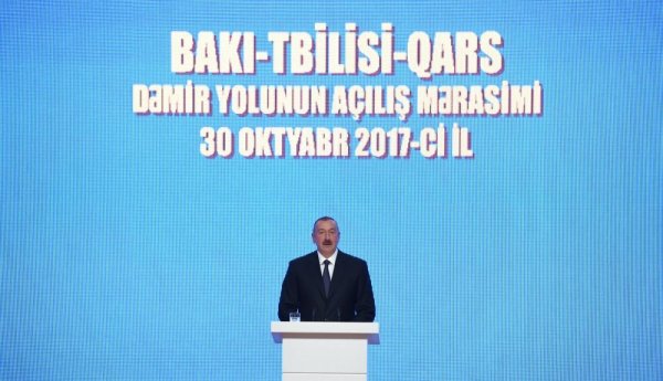 Prezident İlham Əliyev: "BTQ-nin tikintisi Azərbaycan, Türkiyə, Gürcüstan arasındakı dostluğun, qardaşlığın nəticəsidir"
