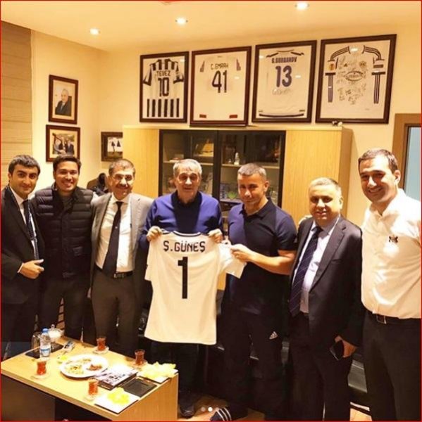 “Beşiktaş”dan Qurban Qurbanova hədiyyə - FOTO