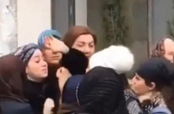Damlanın atası ilə vida səhnəsi - SUMQAYITDA (VİDEO/FOTO)