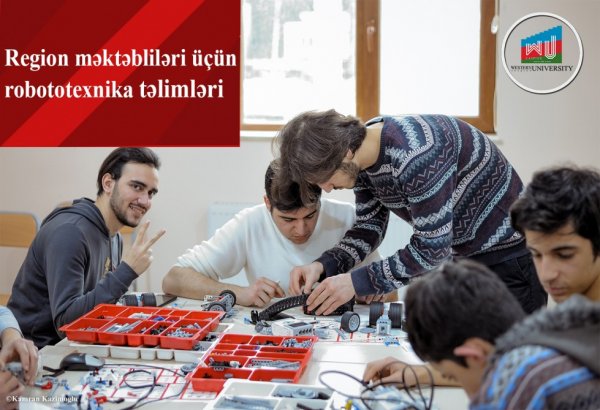 Qərbi Kaspi Universiteti region məktəblərində robototexnika təlimlərinə başlayır