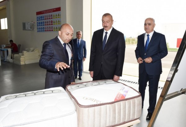 Azərbaycan Prezidenti Masallı Sənaye Məhəlləsinin açılışında iştirak edib