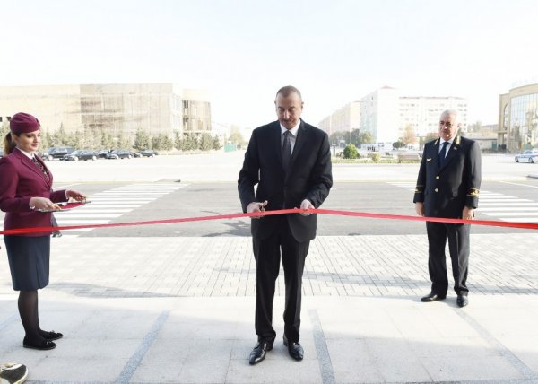 Prezident  Sumqayıt Dəmir Yolu Vağzalı Kompleksinin açılışında - FOTOLAR