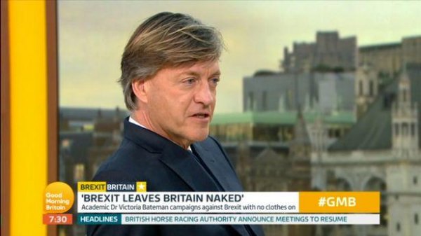Televiziyada biabırçılıq: Qız çılpaq halda studiyaya gəldi - "Brexit" - FOTO