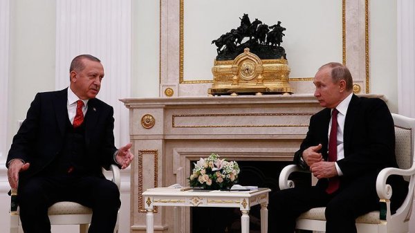 Putin-Ərdoğan görüşü başladı