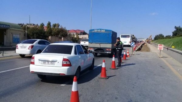 Yol polisindən Sumqayıt yolu ilə bağlı açıqlama -  VİDEO (FOTO)