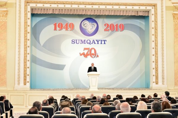 Prezidentin Sumqayıtda iştirak etdiyi tədbirdən FOTOLAR