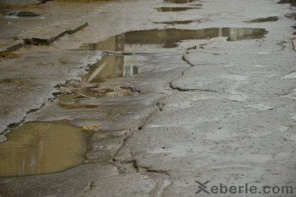 Sumqayıt bu gün: yağışdan sonra -FOTOLAR