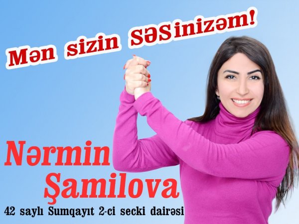 Deputatlığa xanım namizəd Sumqayıt seçicilərinə müraciət etdi: "SƏSinizəm!" - VİDEO