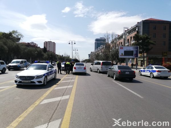 Sumqayıt polisi yolları avtomobillərdən belə təmizləyir - VİDEO (FOTOLAR)