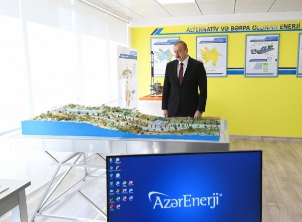 Prezident “Azərenerji” ASC-nin kompleksinin açılışında -FOTOLAR