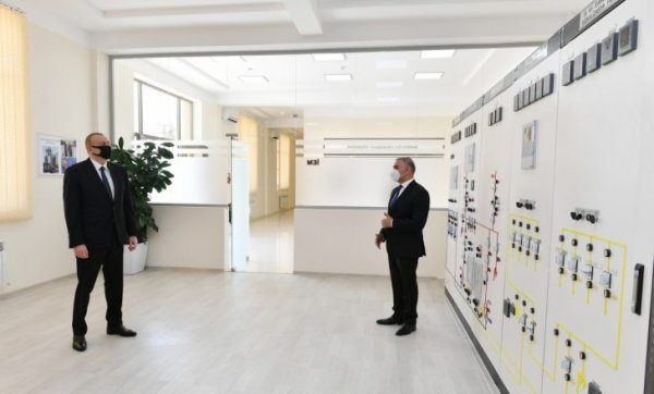 Prezident “Tərtər” elektrik yarımstansiyasında açılışda -FOTO
