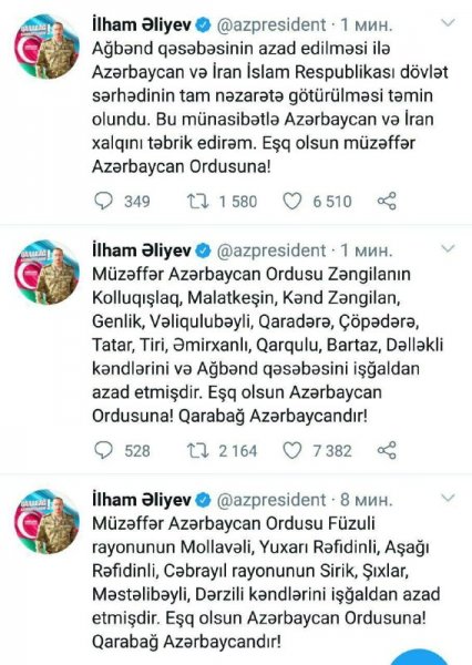 Daha 20 kənd və 1 qəsəbə işğaldan azad olundu - Prezident açıqladı