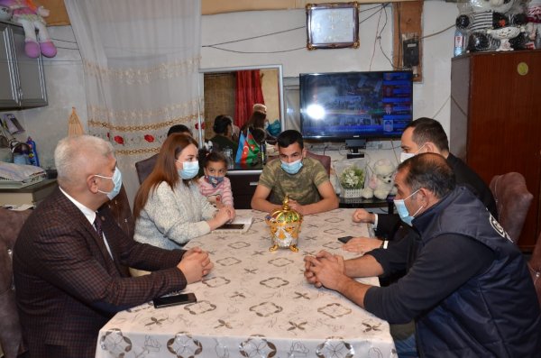 Sumqayıtda qazilərlə bağlı işçi qrup yaradılıb, ailələr ziyarət olunur - FOTOLAR