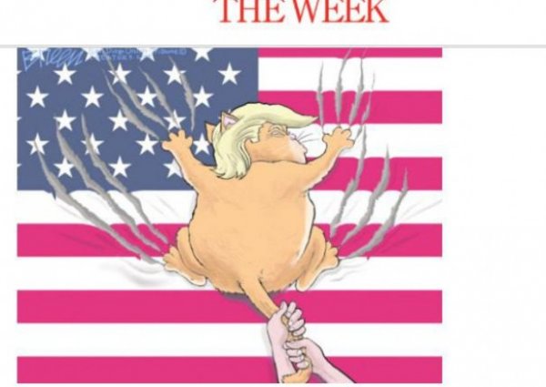 "Week" nəşrinin hazırladığı Tramp karikaturaları qalmaqala səbəb oldu