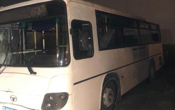 Sumqayıtda polisə zor tətbiq edən avtobus sürücüsü həbs edildi -FOTO