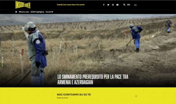 “Ərazilərin minalardan təmizlənməsi sülh üçün ilkin şərtdir” - İtalyan jurnalist