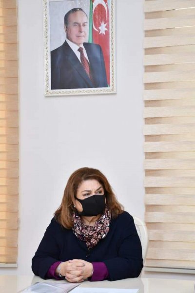Hicran Hüseynova Sumqayıtda şəhid ailələri ilə görüşüb -FOTOLAR