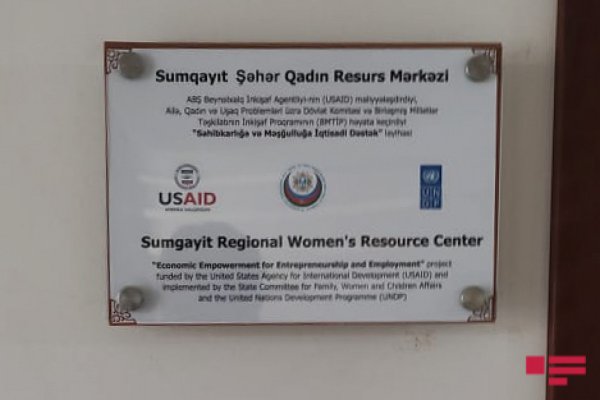 Sumqayıtda Qadın Resurs Mərkəzinin açılışı olub - FOTO