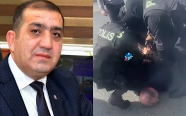 Sumqayıt polisi Rasim Məmmədovu belə saxladı - VİDEO