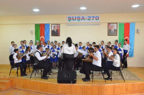 Şuşa rayon nümayəndəliyi “Qurtuluş Günü” nə həsr olunan yekun hesabat konserti təşkil edib -FOTOLAR