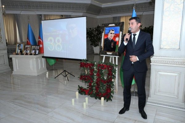 Xırdalan şəhərindəki Heydər Əliyev Mərkəzində şəhidimiz Sahib Musayevin anım günü keçirilib - FOTO