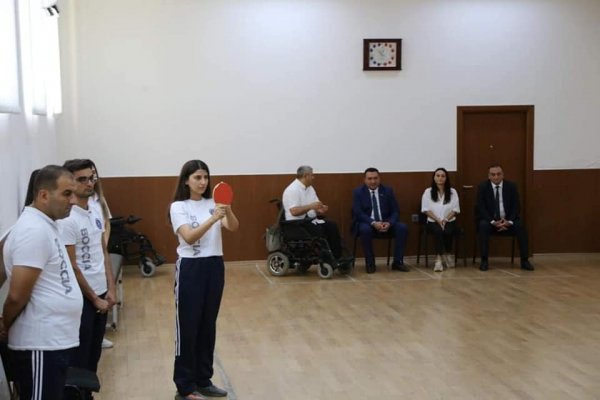 Deputat  Sumqayıtda Boccia idman növü üzrə klubun yaradılmasını təklif edib - FOTOLAR