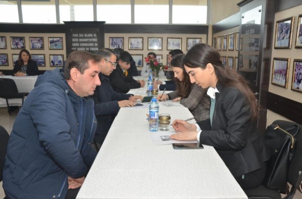 Sumqayıtda Qubadlıda aparılan bərpa-quruculuq işləri ilə əlaqədar əmək yarmarkası keçirilib -FOTO