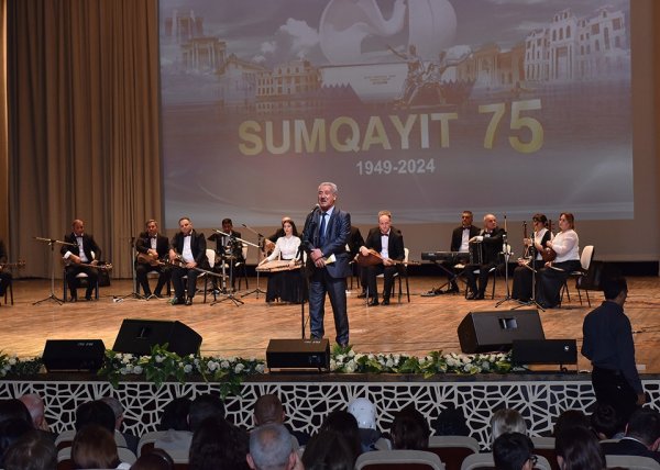 Sumqayıt şəhərinin 75 illiyinə həsr olunan tədbir keçirilib - FOTOLAR