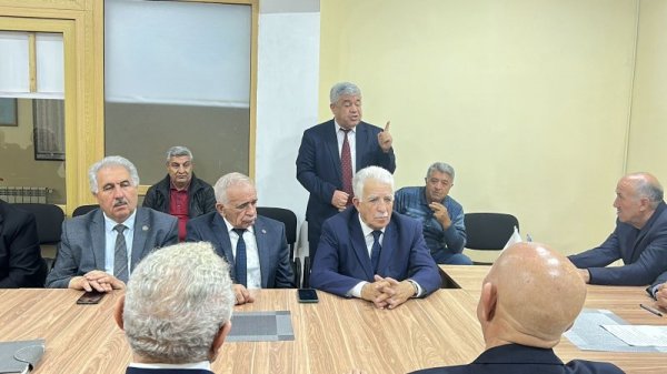 Sumqayıt nümayəndəliyi Zəfər Günü ilə bağlı tədbir toplantı keçirdi - FOTOLAR