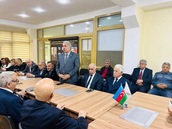 Sumqayıt nümayəndəliyi Zəfər Günü ilə bağlı tədbir toplantı keçirdi - FOTOLAR