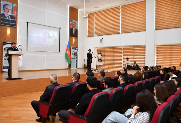 İZİA-nın Peşə Təhsil Mərkəzində Zəfər Günü ilə bağlı tədbir keçirilib