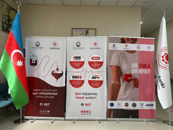 "Bir damla, bir həyat" qanvermə aksiyası keçirildi (FOTOLAR)