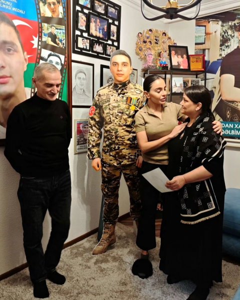 Leyla Əliyeva sumqayıtlı şəhidin ailəsini ziyarət etdi