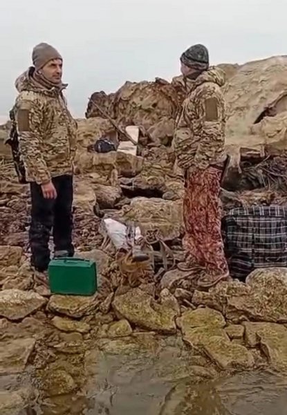 Xəzər dənizində balıqçılar köməksiz qaldılar - FOTOLAR