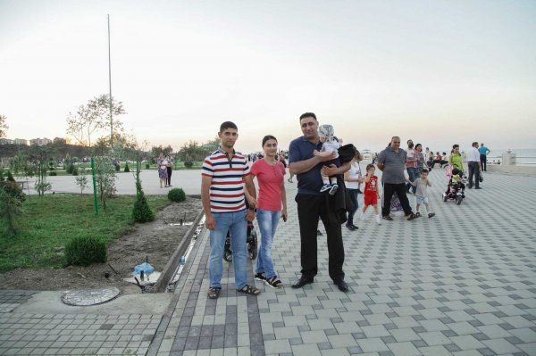 Ramil Səfərov və İbad Hüseynov Sumqayıtın yeni  bulvarında - FOTO