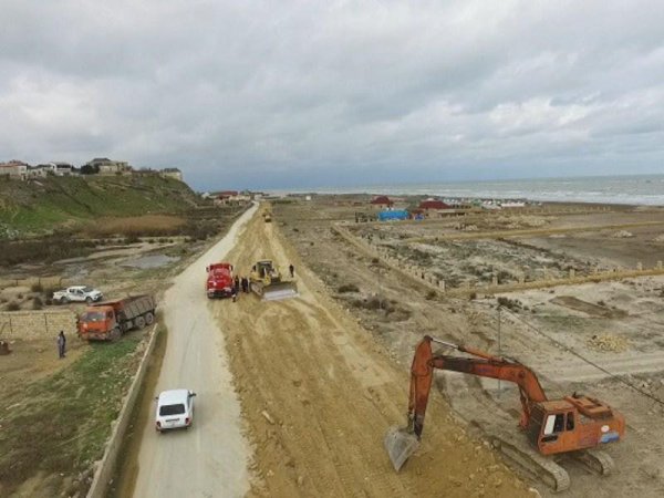 Sahil boyu yeni yol salınır: Bakıdan Sumqayıta gediş-gəliş rahatlaşacaq - FOTO