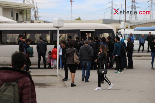 Sumqayıtdan Bakıya gediş çətinləşdi - PROBLEM (FOTO+VİDEO)