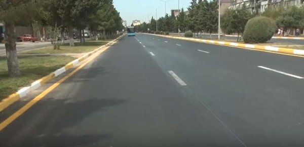 Sumqayıt şəhəri ilə Tağıyev qəsəbəsini birləşdirən yol asfaltlanır – VİDEO