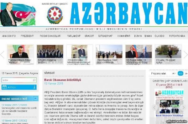 “Azərbaycan” qəzeti: ABŞ-da Obama dövrünün stereotipləri yaşayır