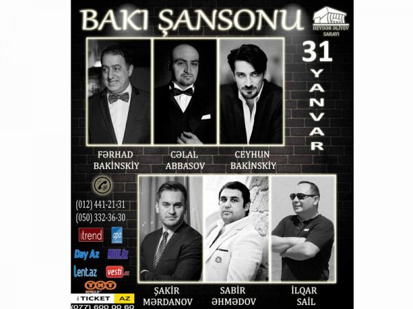 Heydər Əliyev Sarayında "Bakı Şansonu" konserti olacaq