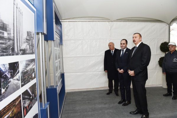 Prezident  Sumqayıt boruyayma zavodunun açılışını etdi: 531 nəfər işlə təmin olunub - FOTOLAR