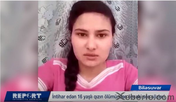 Azərbaycanda dəhşətli hadisə: 16 yaşlı nişanlı qız özünü lentə alaraq intihar etdi - VİDEO