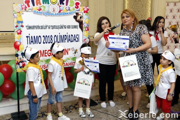 Azərbaycanda ilk dəfə 5 yaşlı uşaqlar arasında "Mega-Beyin Tiamo 2018 Olimpiadası" keçirilib - VİDEO + FOTO