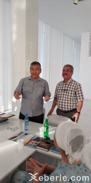 Görkəmli Qazaxıstan şairi Sumqayıtda - FOTOLAR