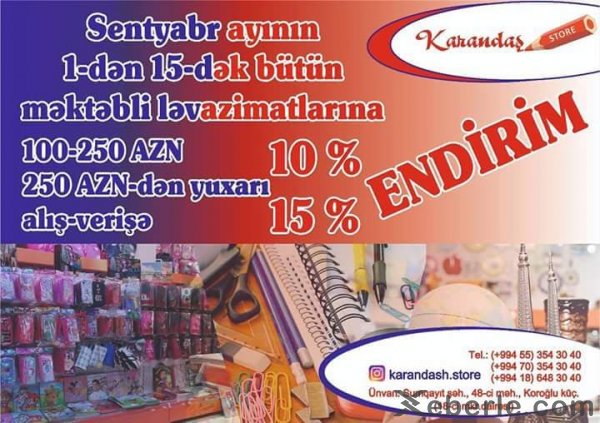 "Karandaş Store" növbəti kampaniyaya start verdi - Sumqayıtda sərfəli alış-veriş et (R)
