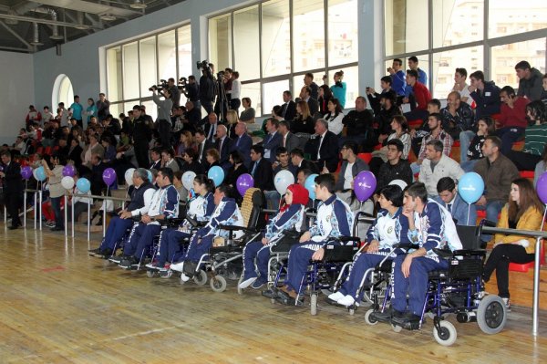 Sumqayıtda IV Uşaq Paralimpiya İdman Oyunlarının açılış mərasimi keçirilib  - FOTOREPORTAJ